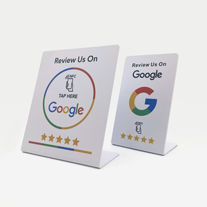 NFC Programmable LOGO URL QR <strong>Code</strong> Company Website Printable RFID Ntag215 Ntag213 NFC Business Card Review Us on google Cards - Product Image 1
