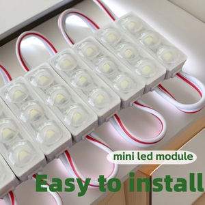 Yozhou ไฟ LED SMD2835 DC12V Epistar มุมกว้าง170 3ชิป LED โมดูลขนาดเล็กพร้อม IP68กันน้ำความสว่างสูงสำหรับกล่องไฟ - Product Image 4