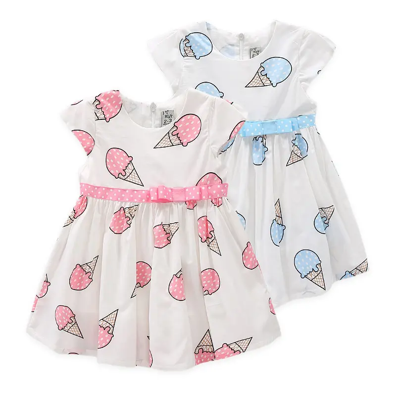 Venta caliente Lovely Girl Frock Dress New Hot Image Cute 3 años Baby Girl Dresses