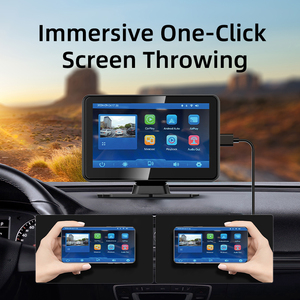 7 pulgadas Carplay 4K Wifi Dash Cam retrovisor DVR Mirror Link grabadora de vídeo cámara frontal y trasera Fm transmisor función Universal - Product Image 4
