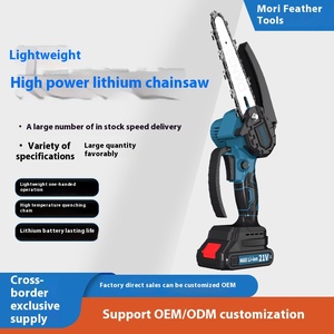 Cross-Border Rechargeable Electric Chain <strong>Saw</strong> <strong>4</strong> Inch 6 Inch Logging Tree Pruning Hand-Held Household Electric <strong>Saw</strong> Lithium Power - Product Image 4