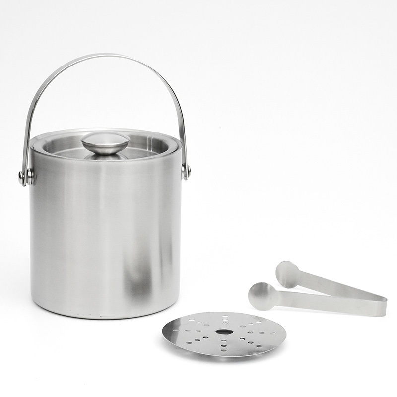 Silver 2.0L Ice bucket with accessory