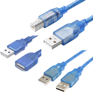 สายต่อขยายสัญญาณ USB 2.0ตัวผู้-ตัวเมียสีน้ำเงินสำหรับเครื่องพิมพ์ไฟฟ้า a/m/m a/f 1.5M - Product Image 1