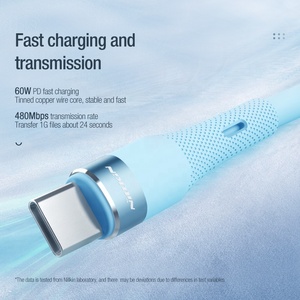 Nillkin Mới Đến Chất Lượng Cao Cấp Tốc Độ Cao Rối-Miễn Phí Kết Nối Đáng tin cậy Cáp Loại C Để Loại C Cáp Để Sạc - Product Image 6