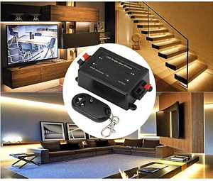 ESannシングルカラー8AワイヤレスRF433mhzリモートDC12V3キーライト調光器コントローラー - Product Image 6