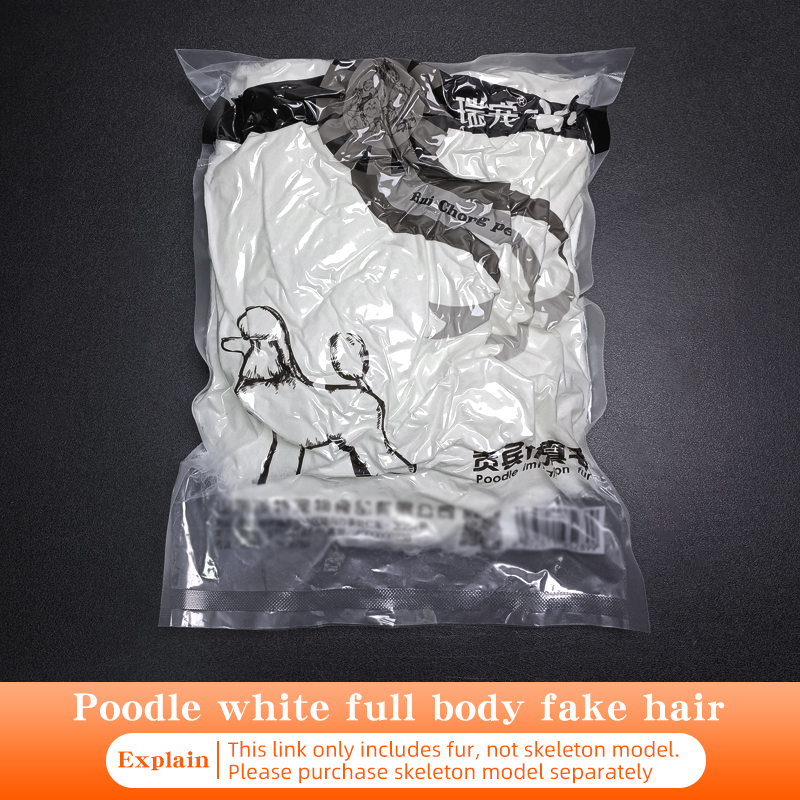 White Poodle Hair
