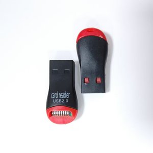 高速迷你微型sd卡适配器TF存储卡读卡器USB 2.0适配器，适用于带挂绳的SDHC SDXC tf卡读卡器 - Product Image 4