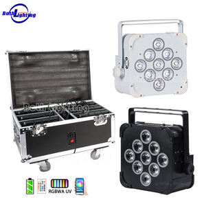 Bothlighting 9X18W Wireless UV UV kablosuz akülü düz LED PAR işık Uplights ile kablosuz DMX kontrol - Product Image 1