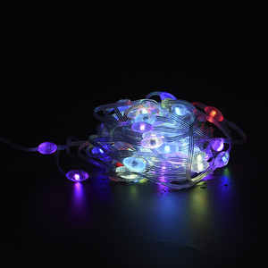 50LEDs noel dize ışık adresli RGB renk değiştirme tatil aydınlatma müzik Sync RGBIC şenlikli dize ışık - Product Image 5