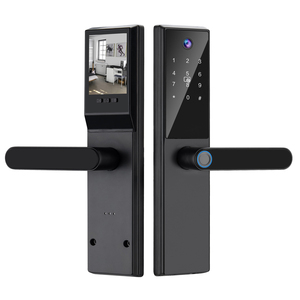 New tuya Wifi lổ nhìn trộm vân tay mật khẩu khóa thông minh từ xa Video màn hình cao Thẻ điện tử máy ảnh kỹ thuật số khóa thông minh - Product Image 1