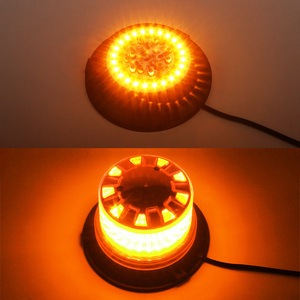 LED dönen uyarı ışığı mıknatıs yanıp sönen sinyal işaret ışıkları üst çatı acil durum elektronik flaşı ambulans kamyon 12V 24V için - Product Image 5