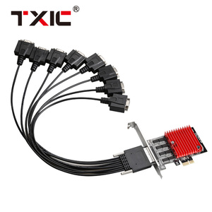 Low Profile DB9 <strong>RS232</strong> <strong>Serial</strong> I/O Controller PCIe 1X to 8 <strong>Serial</strong> <strong>Port</strong> Expansion Card Converter Adapter for POS ATM Printer - Product Image 6