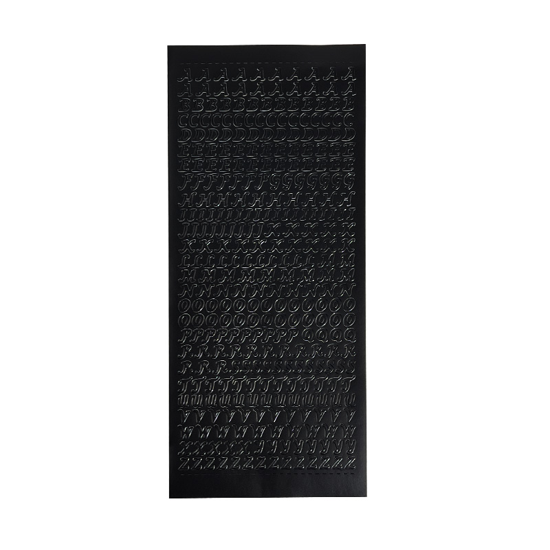 Lettres majuscules noires