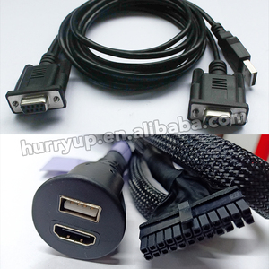 Özelleştirmek DB9 VGA DVI DP kablosu PC bilgisayar monitör uzatma dönüştürücü tel USB 3.5mm ses Video kablosu - Product Image 3