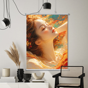 Toptan özel tasarım Polyester duvar asılı kaydırma afiş posteri dekorasyon için - Product Image 1