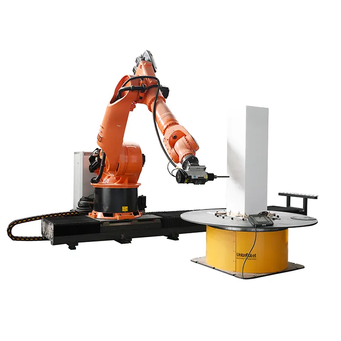 Brazo de robot industrial de 6 ejes para fresadora CNC de escultura 3D con mesa giratoria de robot de fresado de alta calidad