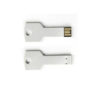 USB-Stick mit kostenlosem Laser-Logo 1GB bis 64GB Metalls chl üssel stift Wasserdichter 2.0 USB-Speichers tick in Silber Neues Produkt - Product Image 3