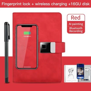2024 nuovo arrivo App per la scrittura a mano <span class=keywords><strong>Notebook</strong></span> Power Bank per la ricarica Wireless <span class=keywords><strong>Notebook</strong></span> con blocco delle impronte digitali Usb e lettore Mp4