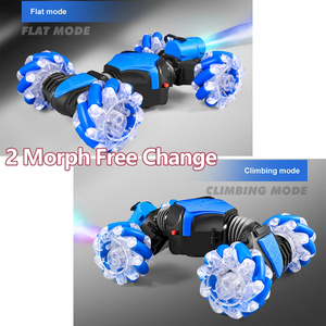 รถ RC 4WD 2.4ก. พร้อมกล้องไฟ LED วิทยุควบคุมด้วยรีโมตเซ็นเซอร์ท่าทางหมุนได้สตั๊นต์รถดริฟท์สำหรับเด็ก - Product Image 3