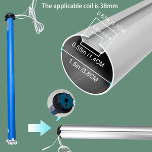 Szmyq tuya wifi nhà thông minh Điện tử rèm cuốn trung gian khung vàng vải bóng PVC Vinyl Jacquard động cơ - Product Image 2