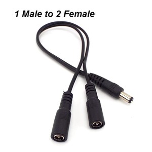 Erkek dişi konnektör kablo 12V DC 2.1x5.5mm Jack tak 1 2 3 4 5 6 8 DC konektörü Splitter yönlü güç adaptörü - Product Image 2