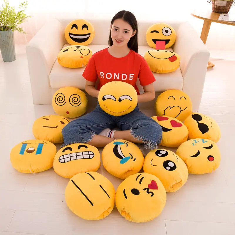 UTOYS bantal emosi lembut, penghangat tangan untuk sofa kreatif seru, mainan boneka rumah tangga lembut