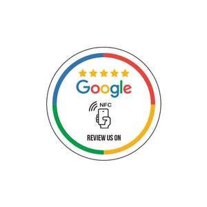 Esaminaci su google Adesivo Adesivo Personalizzato cerchio quadrato google business recensione tags nfc qr code sticker