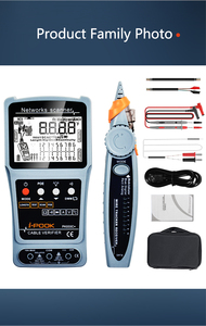 Hochwertiger und preisgünstiger Netzwerk kabel tester LCD-Display Multifunktion aler POE-Tester Kabellänge Multimeter - Product Image 6