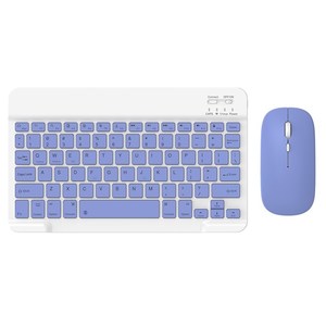 Conjunto de teclado y ratón inalámbrico 030, juego de teclado y ratón recargable de 10 pulgadas para Mac / iOS / Windows / Android - Product Image 1