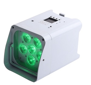 Wifi Ir Control Batterij Par 6X18W Rgbwauv 6 In1 Draadloze Dmx Batterij Aangedreven Led Uplights Voor Feest Bruiloft - Product Image 3