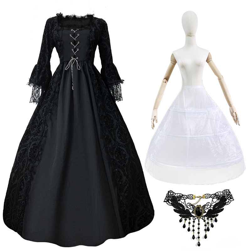 Noir+collier+grande crinoline