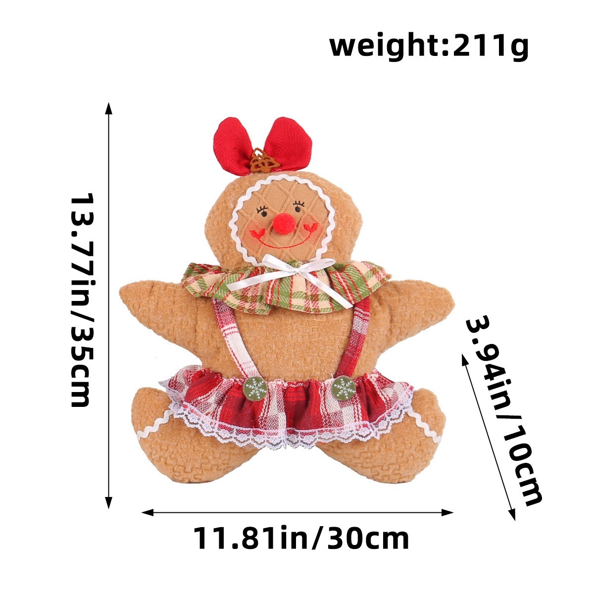 X3-63 pentagramme bonhomme en pain d'épice style femme