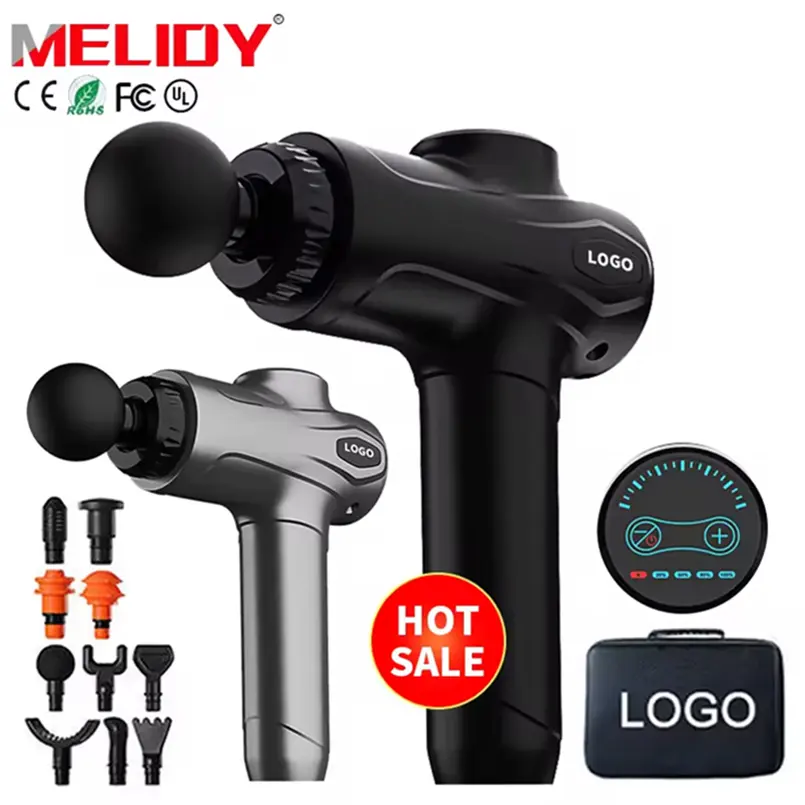 Mini Mặt Súng Massager massage dài xử lý sâu mô Pro cầm tay điện nóng và lạnh 6 tốc độ