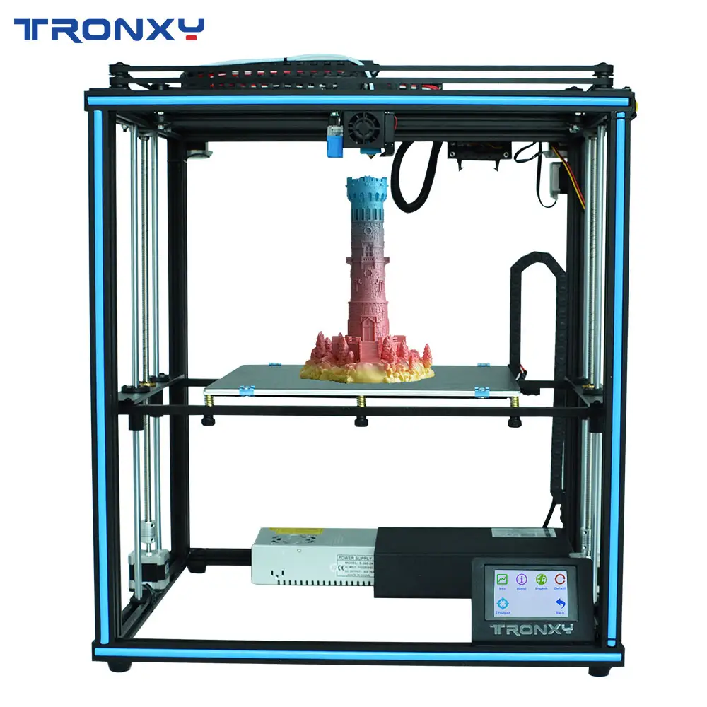 TRONXY X5SA-400 3d imprimante Ultra-silencieux conducteur CoreXY cadre stable machine double axe Z 400*400*400mm grand 3d imprimante