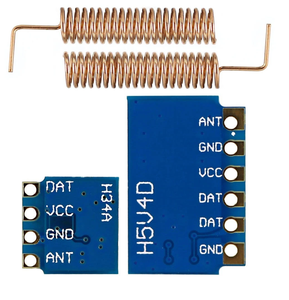 433MHz RF transmisor módulo receptor RF enlace inalámbrico Kit + 2PCS de antenas
