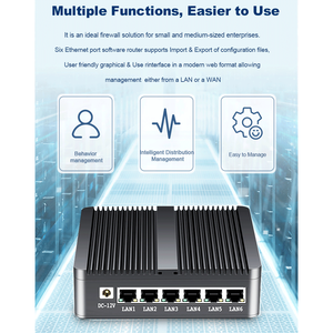 PfSense Firewall OPNSense Netzwerk gerät Gateway Router VPN Mini PC Computer mit Quad Core J1900 6 LAN Gigabit Ethernet NICs