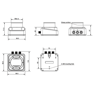 Industrial 360&deg; TOF LiDAR <strong>Sensor</strong> - 100m Range, High-Precision Mapping &amp; Obstacle <strong>Detection</strong> for AGV &amp; Robotics - Product Image 3