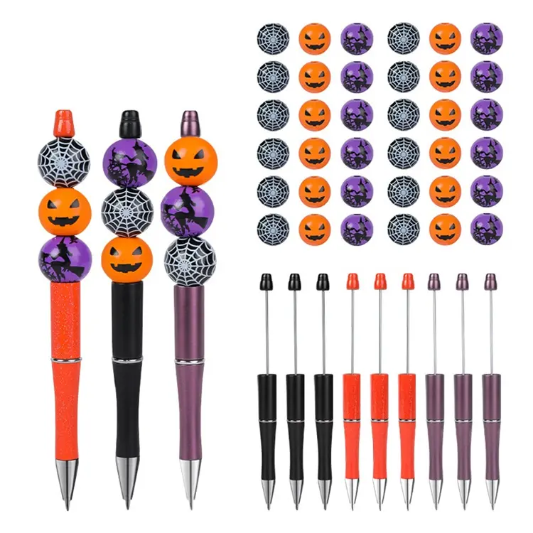 Penne di perline per regali di Halloween forniture per ufficio scuola forniture per penne di plastica