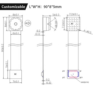全帧90毫米OV2640传感器无失真2MP RGB彩色JPEG YUV格式DVP微型相机模块 - Product Image 3