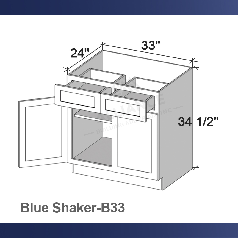 H Bleu Shaker-B33