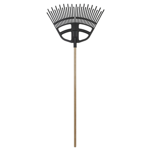 Vertak 3合1多功能塑料花园叶耙长柄草坪工具可拆卸头部花园庭院叶耙