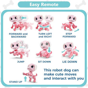 リモートコントロールロボット犬のおもちゃRCインタラクティブインテリジェントウォーキングダンスジェスチャセンシング付きプログラム可能なロボット子犬 - Product Image 5