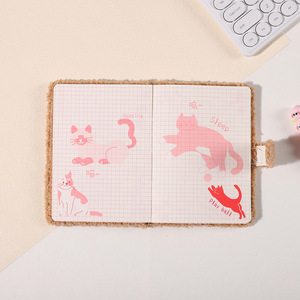 Lacon tùy chỉnh A6 Nhật Ký đáng yêu Kawai mềm Bìa phim hoạt hình sang trọng động vật máy tính xách tay Nhật Ký kế hoạch - Product Image 5