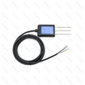 Detector de humedad del suelo analógico Sensor RS485 Salida 0-5V 0-10V 4-20mA Temperatura del suelo Sensor de humedad Sonda IP68 protegida