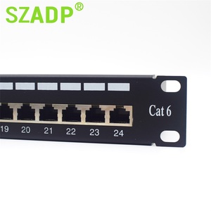 CAT5E CAT6 CAT6A CAT7 CAT8接线板12/16/24/32/48端口3U FTP模块化RJ45 19英寸电镀模块网络布线系统 - Product Image 5