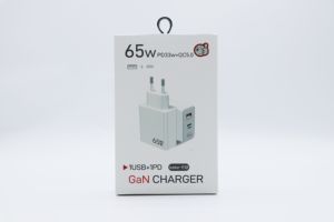 65W EU GaN PD caricatore USB-C doppia porta ricarica rapida 5.0 veloce da viaggio adattatore da parete per uso elettrico del telefono cellulare - Product Image 3