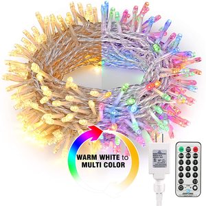 200LED 300 LED 11-Function Warm White & Multi Color LED Dimmable Christmas Tree String Lights mit Remote für Xmas Tree Party - Product Image 4