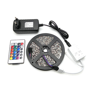 ชุดไฟ LED IC RGB ยาว5เมตร,รีโมตคอนโทรลสำหรับแอปเพลงสายไฟ Led Wifi USB 5V สำหรับห้องนอน - Product Image 1
