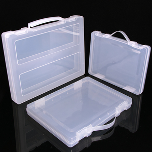 SUNSHINGPPプラスチック収納ケースA4クリップボード包装ボックスハンドルファイルホルダーボックスドキュメントファイルボックスA4ファイリング収納 - Product Image 2