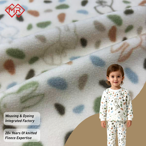 Tùy chỉnh dệt kim in 180gsm đôi bên chải một bên chống Đóng cọc 100% Polyester cực Fleece vải cho quần áo - Product Image 1